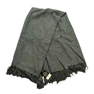 Surya Throw Blanket Charcoal Metallic Tilda Blanket Bedroom Fray Acrylic 50x60